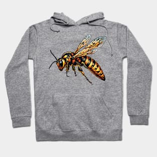 Colorful Wasp design #2 by Farbrausch Art 2023. Hoodie